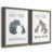 Cadre en papier gris