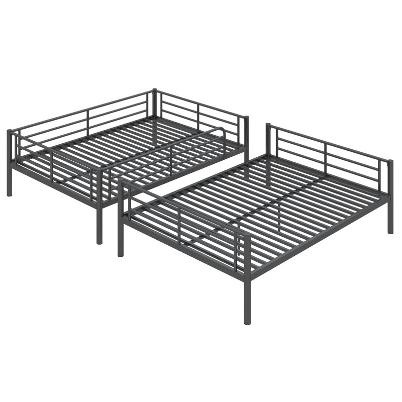 Splendora Kids Full Over Full Bunk Bed, Black