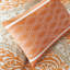 Édredon chic double / grand en orange avec finition de traitement:,