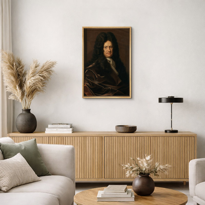 17e siècle, œuvre de Philosophile, photos de portrait d'intellectuel classique, impression sur toile encadrée, Toile tendue