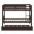 Twin Over Twin Rubber Wood Bunk Bed – Twin-Size Trundle, Ladder, Safety Guardrails + Convertible To Twin Beds-1467522290