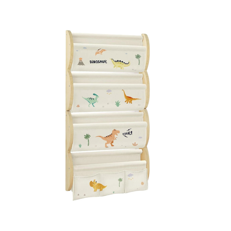 Wood Wall Organizer with Wall Baskets