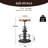 Set Of 3 Antique Industrial Round Bottom Adjustable Height Cafe Coffee Retro Vintage Stylish Water Pipe Design Pub Kitchen Bar Stool-591185098