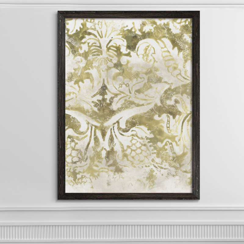 « antique tile ii » par paul cezanne-image-cadre de dessin, H 38 po x l 28 po x P 1,25 po, Toile avec encadrement ébène