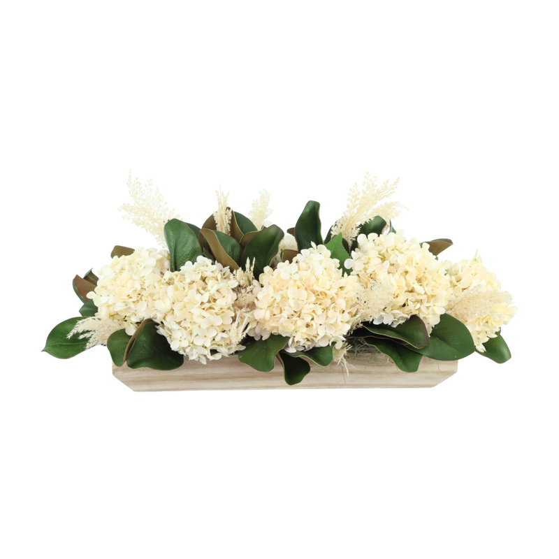 Polysilk Arrangement, Crème, H 14 po x l 32 po