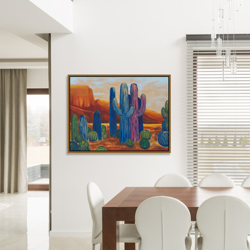 «Desert Sonata II» par David Erickson - peinture sur toile à cadre flottant