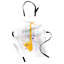 East Urban Home Saxophone Apron Unisex Wind Instrument Notes Adult Size Earth Yellow Multicolor