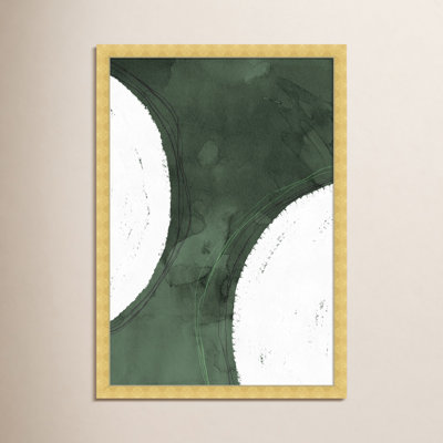 Green Moon Painting by Oliver Gal