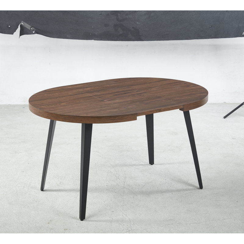 Versatile Extensible Coffee Table, Walnut, Black