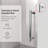UKS04 56 to 60 in. x 66 in. H Frameless Single Sliding Shower Door with U-Chanel and 3/8 in. (10mm) Clear Glass in Chrome-125096525-125096519