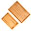 Rayon Bamboo 2Pc Graduated Serving Tray Set