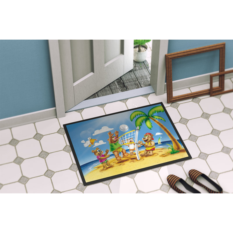 Tapis d'extérieur antidérapant Brendis Bears, Rectangle 2 pi x 3 pi