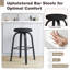 Swivel Upholstered Counter Stool-641115475-641115485