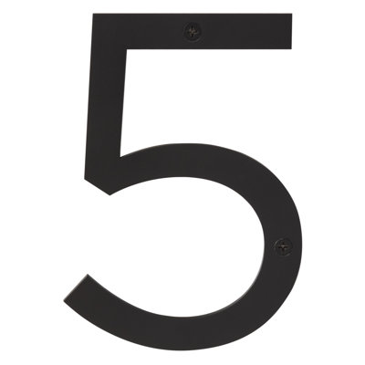 Numéro de maison en acier inoxydable, 6 po