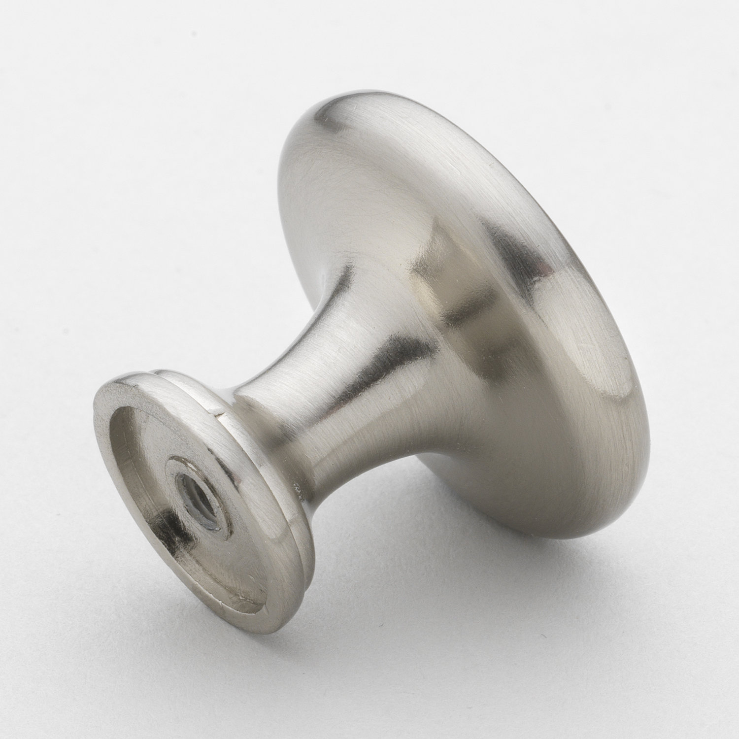 Classic Mushroom Cabinet Knob, Satin Nickel