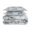 Ensemble de housse de couette 3 pièces 100% satin de coton avec 2 très grandes taies décoratives-128603433