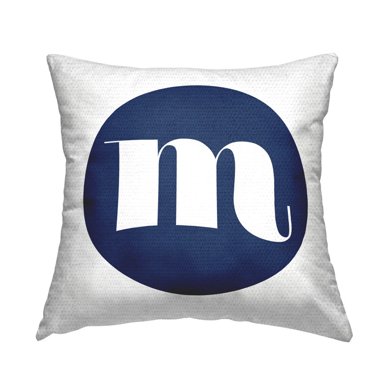 Coussin réversible Blue Circle, M