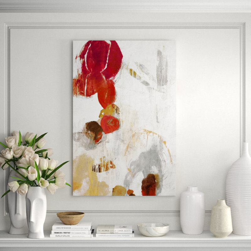 Raspberry Symphony I Painting by Sofia Fox, Outdoor, 45" H x 30" W
