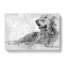 Golden Retriever In Abstract - Wrapped Canvas-55366407