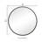 Metal Flat Wall Mirror