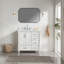 Ensemble de meuble-lavabo simple autoportant 36 po avec 2 poignées entièrement assemblé