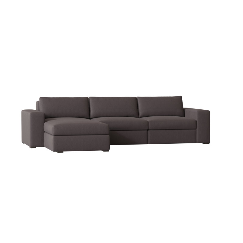 Liam Chaise Sectional, Siena 69, Brown Mahogany, Left Hand Facing