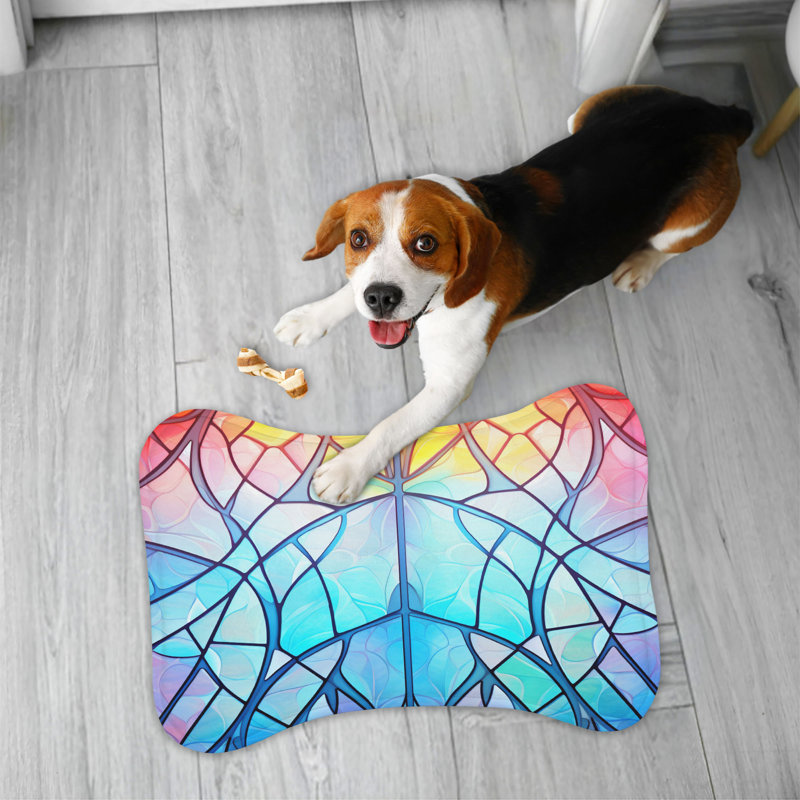 Tapis de vitrail artistique 1 pièce