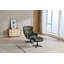 Watseka Upholstered Swivel Armchair with Footstool-602351745