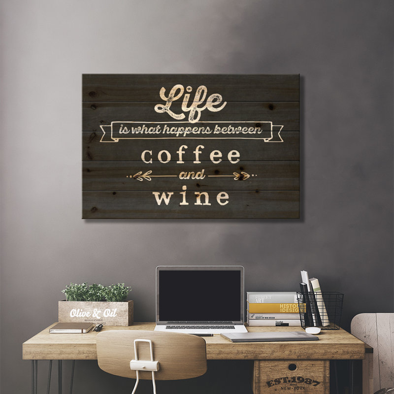 Café et vin, L 40 po x H 26 po