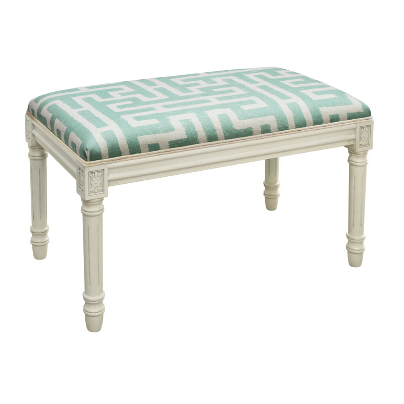 Banc rembourré Billiot, Aqua Trellis