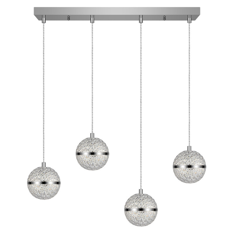 Luminaire suspendu à 4 lumières Adetoun Orb