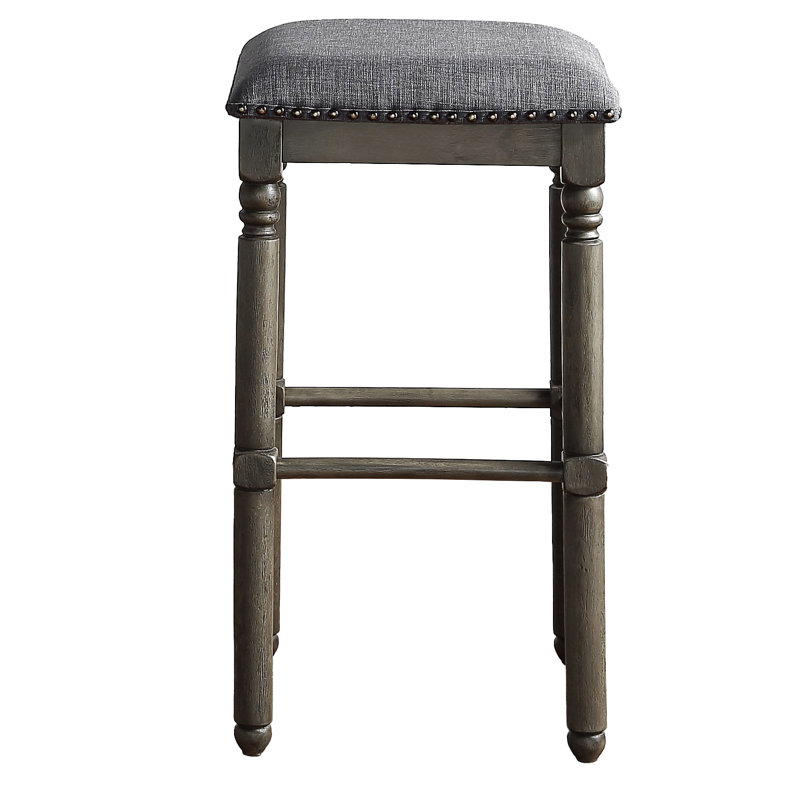Ensemble de 2 tabourets de bar en bois Arnhem, gris
