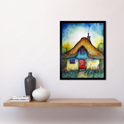 The Thatched Cottage 1 Piece Single Picture Frame Wall Art