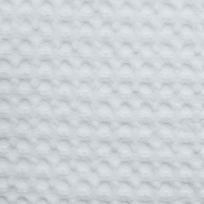 Stonewashed Cotton Waffle Weave Classic Chic Casual Euro Sham 27x27 inch, White
