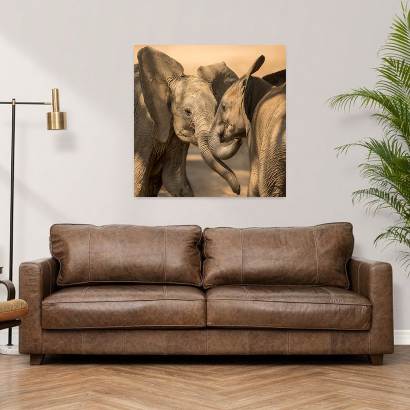 Art mural abstrait contemporain Playtime, H 36 po x l 36 po