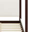 Lit plateforme à baldaquin pour chambre à coucher, tête de lit tapissier-129598494-129598496