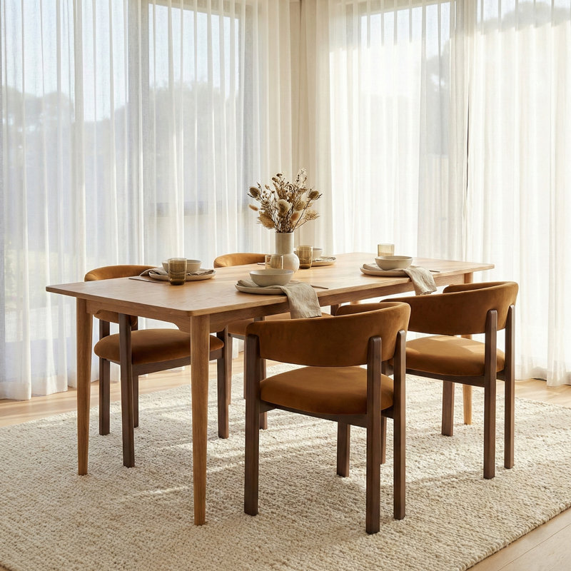 Ashford Rectangle Wooden Dining Table, Oak