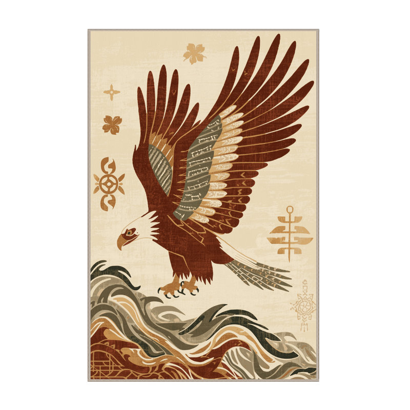 Tapis oriental beige lavable à la machine Great Spirit, 2 x 5