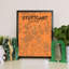 Stuttgart City Map - No Frame Print-181739007