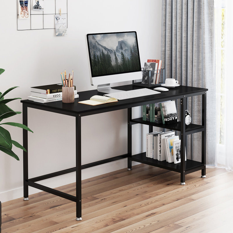 120cm W Rectangle Writing Desk, Black