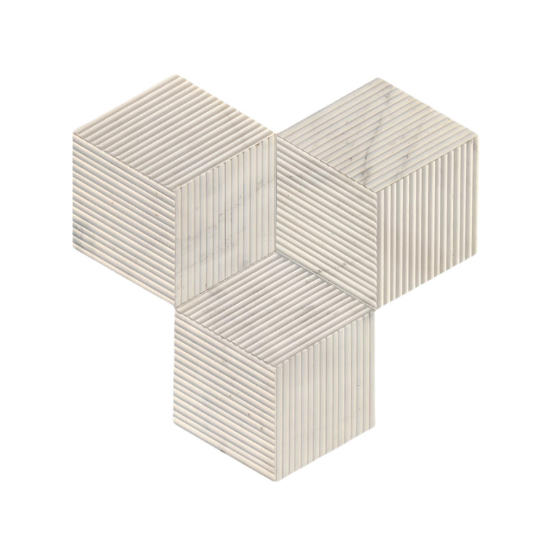 Carreau de marbre hexagonal
