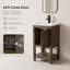 Meuble-lavabo simple autoportant de 20 po avec plateau en céramique Alvah-1978318894
