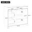 Meuble-lavabo moderne 36 po avec lavabo en céramique et solutions de rangement intelligentes Grainley-123817882