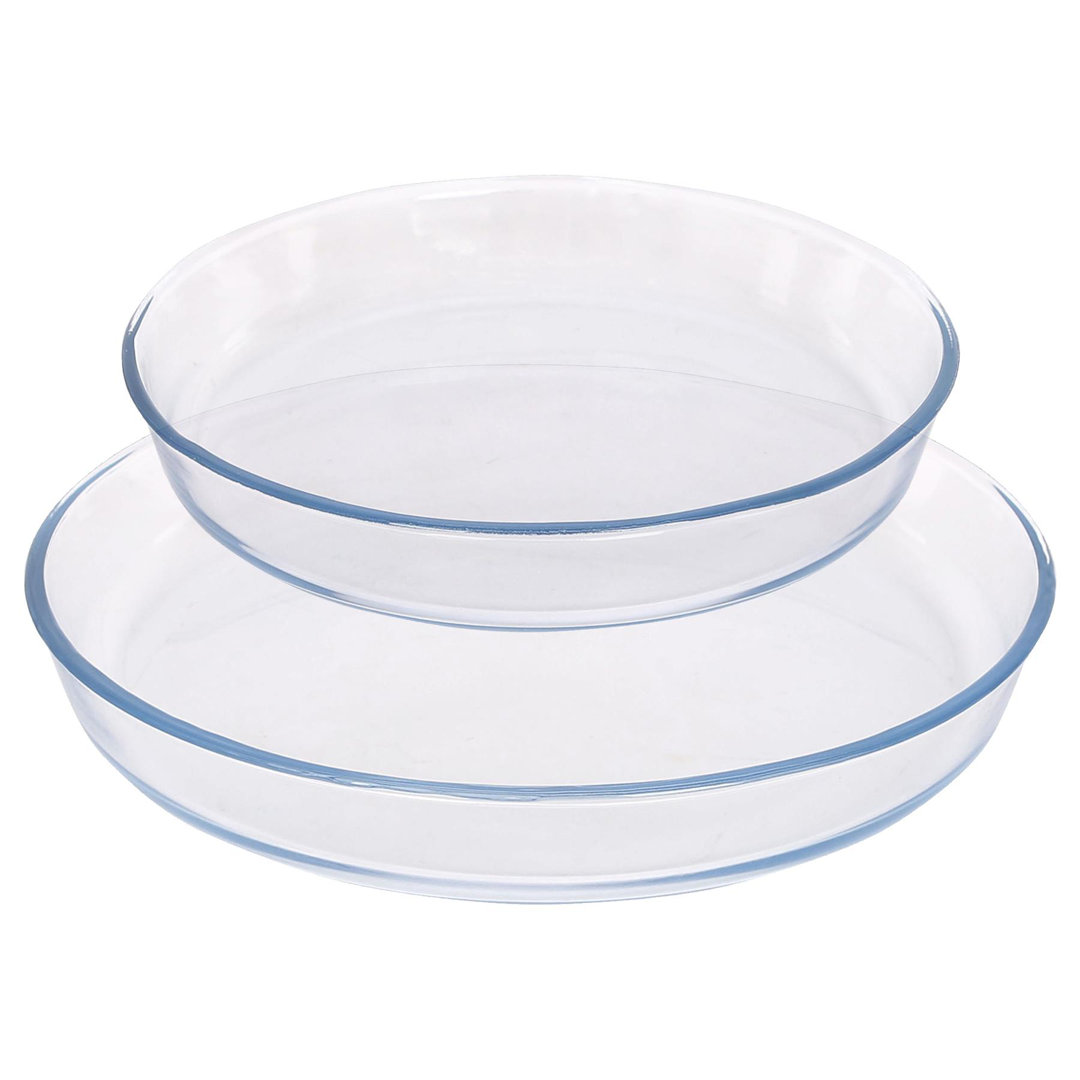 Argon Tableware Round Glass 2 Piece Baker Bakeware Set