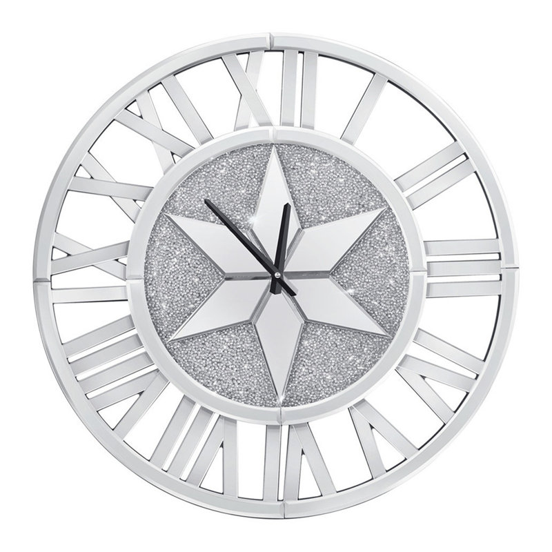 Phobos Crushed Diamond Glass Wall Clock