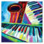 Art sur toile tendue peinte saxophoniste colorée Heile-113904048