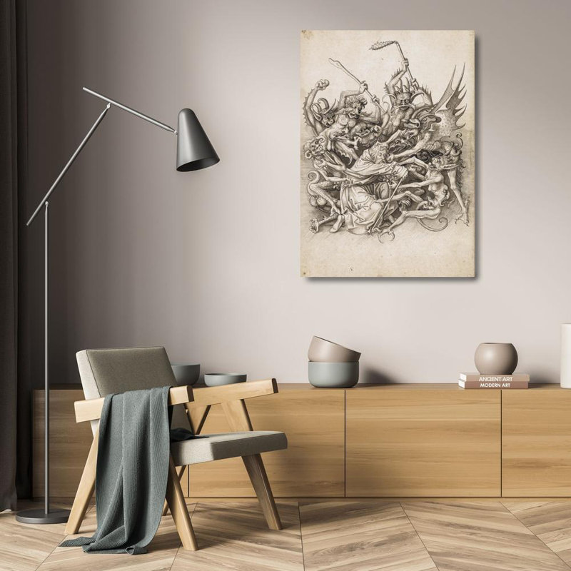 «The Torment of St. Anthony by Demons» par Jorg Schweiger - Art mural sur toile tendue avec châssis, H 24 po x l 17 po