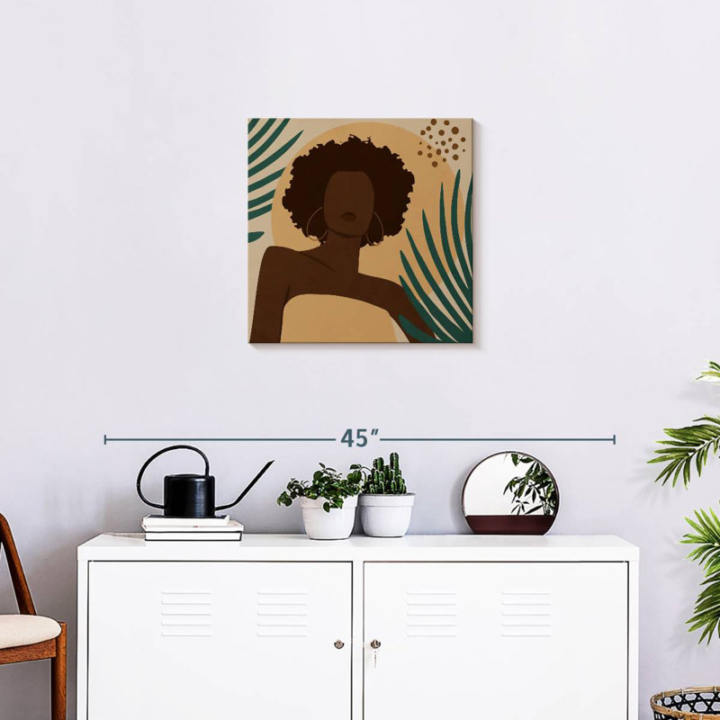 Leisha, femme de couleur, H 20 po x l 20 po