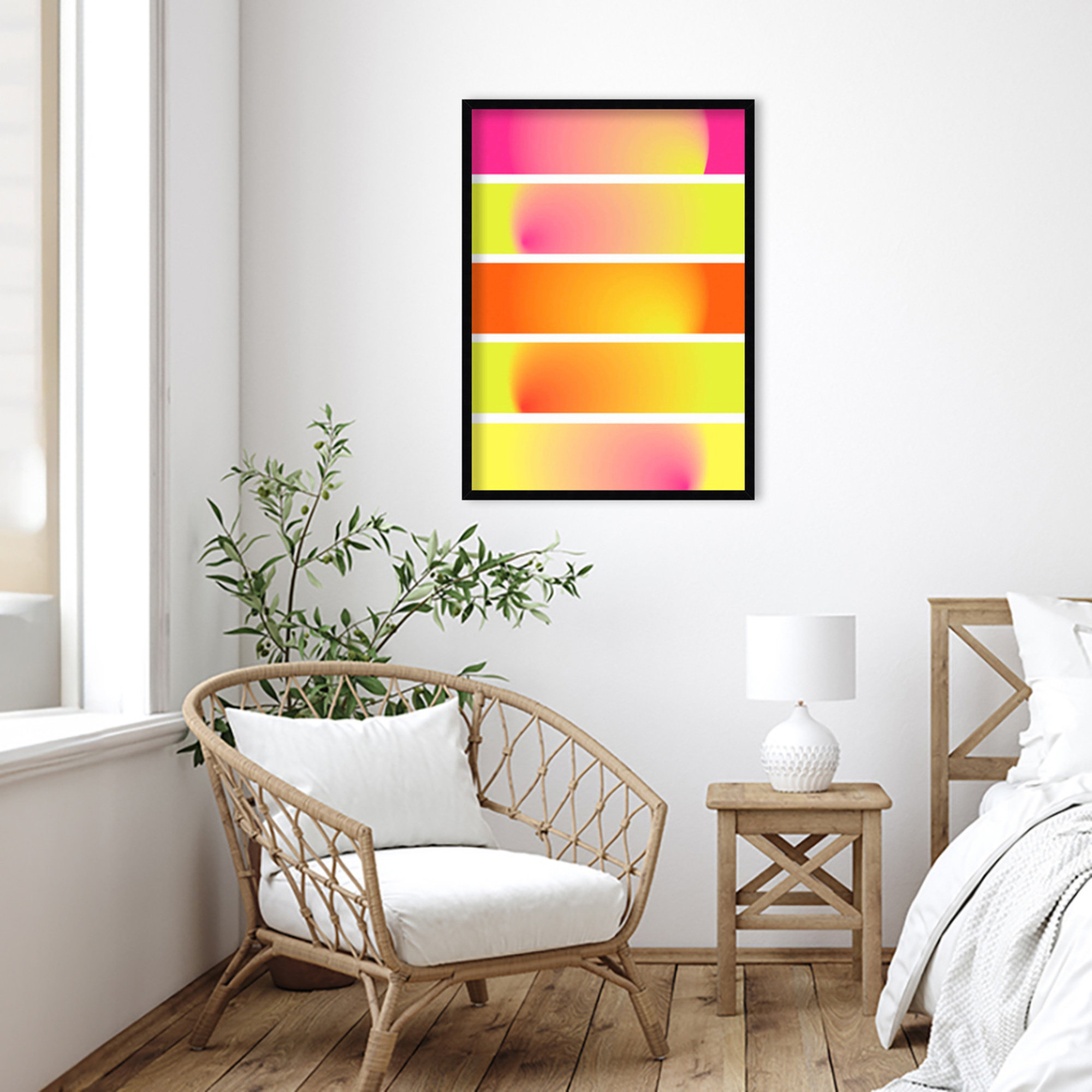 One Way by Valeria Castillo, Black, 33" H x 24" W x 1" D