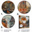  «Yellow Gray Vintage Carousel Amusement Parks II - Amusement Parks Wall Art Living Room-106108821-106108823